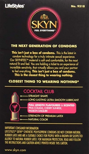LifeStyles - SKYN Cocktail Club - 10片裝 照片