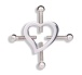 FAAK - Heart Nipple Clamps - Silver photo-2