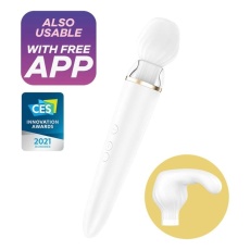 Satisfyer - Double Wand-er APP Massager - White 照片