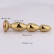 MT - Anal Plug 140x27mm - Golden/Red photo-5