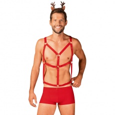 Obsessive - Mr Reindy 男款 圣诞节主题套装 - 红色 - 细码/中码 照片