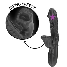 Ibiza - Realistic Biting Rabbit Vibrator - Black photo