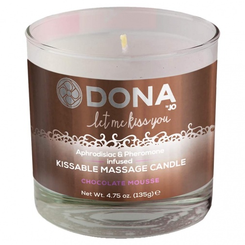 Dona - Kissable Soy Massage Candle Chocolate Mousse - 135g photo
