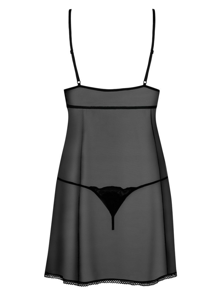 Obsessive - Kisselent  連衣裙和丁字褲 - 黑色 - L/XL 照片