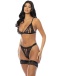 Oh La La Cheri - Kendra Lace Set - Black - L/XL photo-3