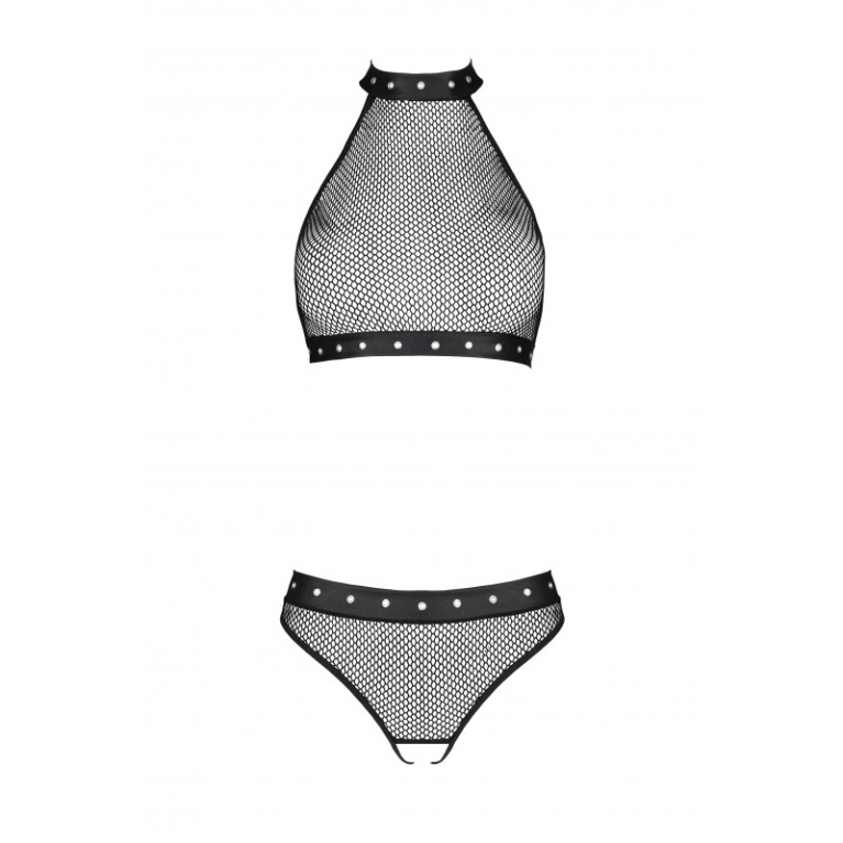 Passion - Moonlight Crotchless Set - Black - S/M photo