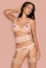 Obsessive - Frivolla 4-pcs Set - Pink - S/M photo-5