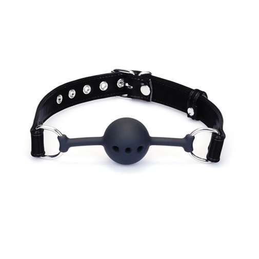 Liebe Seele - Metallic Shade Ball Gag - Black photo