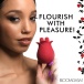 Bloomgasm - Rose Fondle 陰蒂刺激器 - 紅色 照片-4