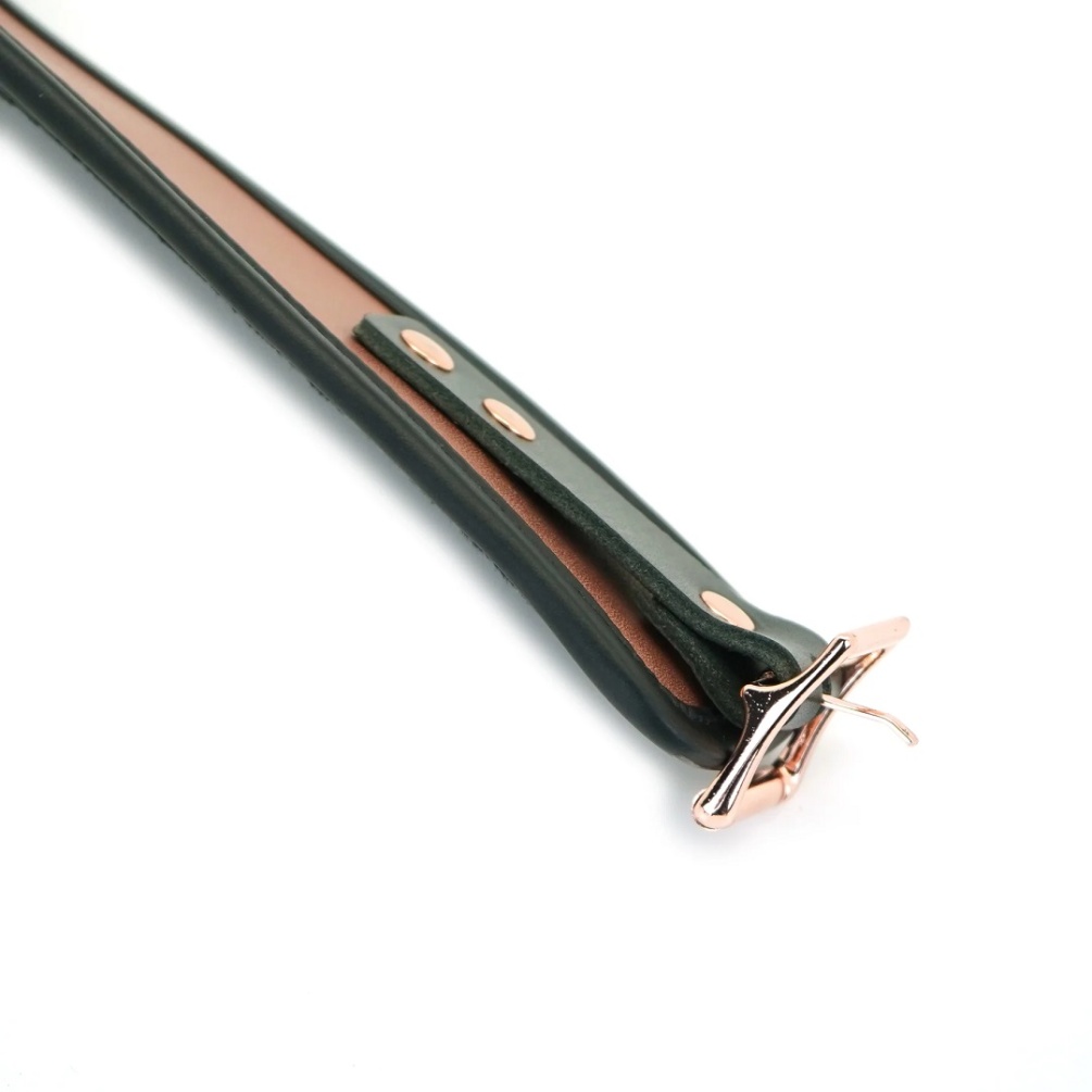 Make sure your bondage play shimmers like gold with this ros... Liebe Seele - Rose Gold Collar w Leash photo-6