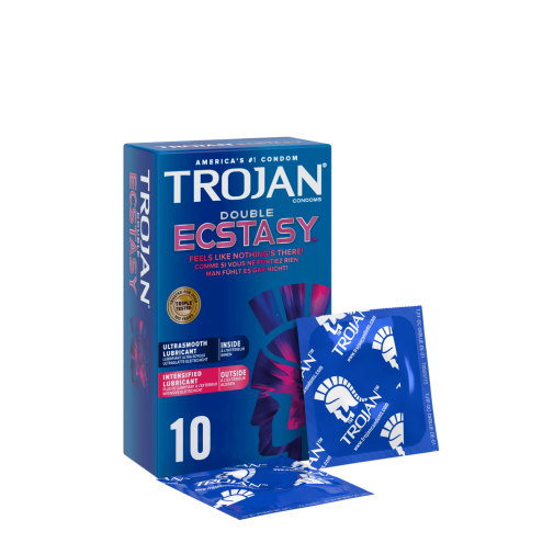 Trojan - Double Ecstasy 72/52mm 10's Pack photo