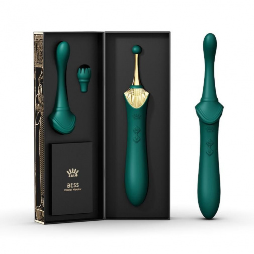 Zalo - Bess APP Dual Vibrator - Turquoise Green photo