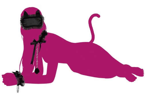 Garden Label - Kitten Eye Mask - Black photo