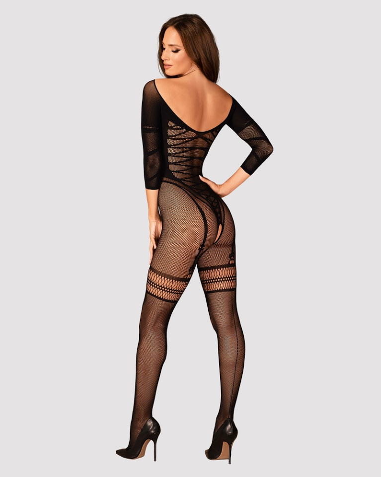 Obsessive - Bodystocking G329 - Black - XL/XXL photo