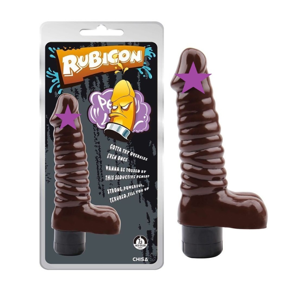 Multi-Speed Vibrations, Waterproof, Phthalates and Latex Fre... Chisa - Vibrating Sugar Dildo - Brown photo-2