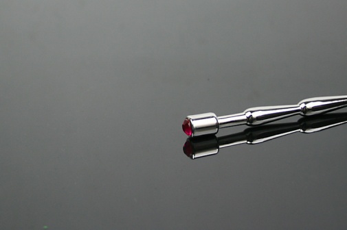 XFBDSM - Stainless Steel Anal Plug - Silver/Pink photo