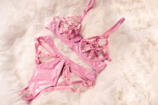 Oh La La Cheri - Dominant Fetish Cage Set - Pink - S photo