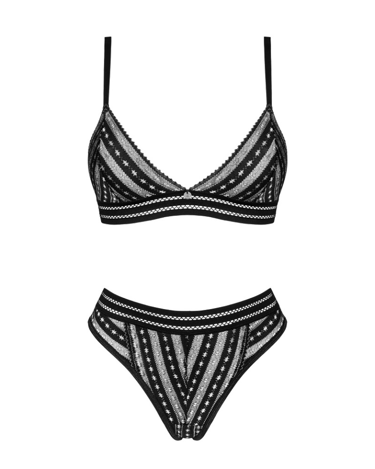 Obsessive - Natilya 内衣 2件套装 - 黑色 - 加细码/细码 照片