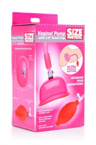 Size Matters - Vaginal Pump w Small Cup - Pink photo