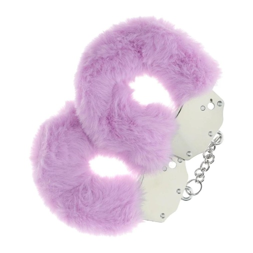 Ouch - Heavy-Duty Fluffy Hand Cuffs - Lavender 照片