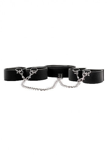 Shots - Reversible Collar / Wrist / Ankle Cuffs - Black photo