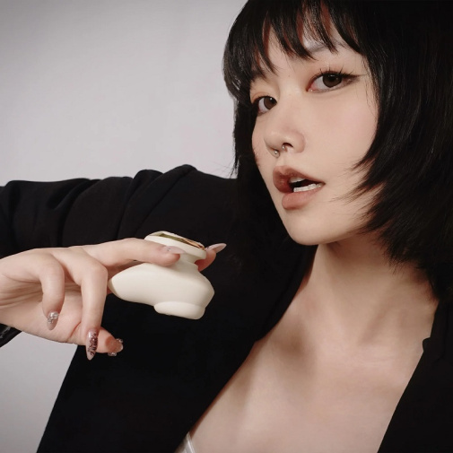 Zalo - Deya Wearable Vibrator - Ivory White photo