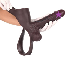 FAAK - Hei Yao Hollow Penis Pants - Black 照片