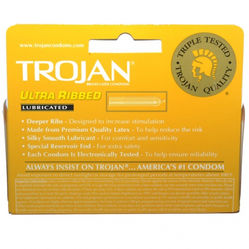 Trojan - Ultra Ribbed 12's Pack photo