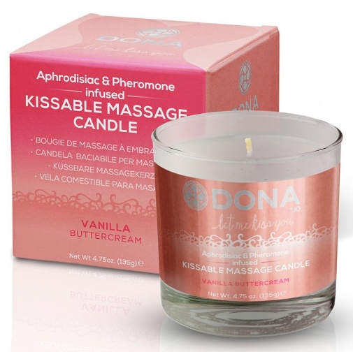 Dona - Kissable Soy Massage Candle Vanilla Buttercream - 135g photo