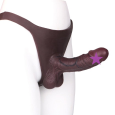 FAAK - Hei Yao Hollow Penis Pants - Black 照片