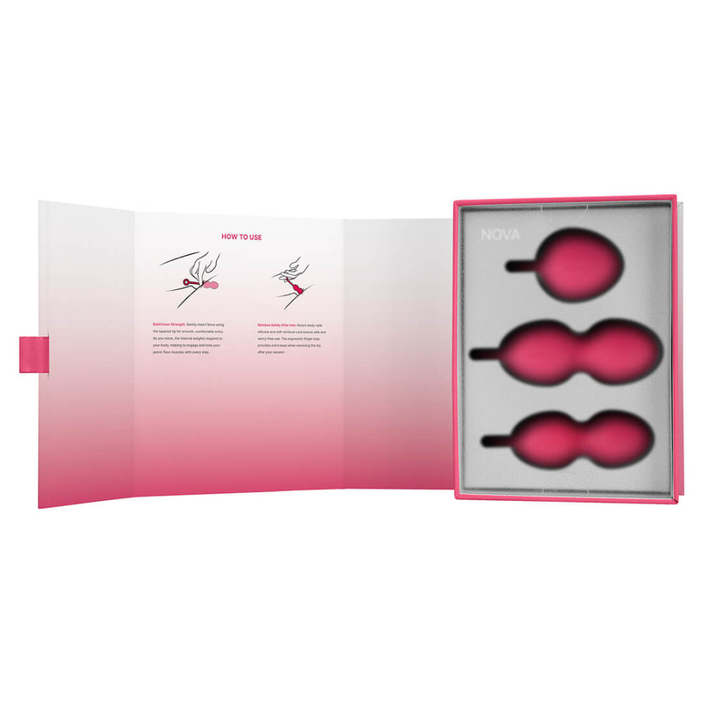 SVAKOM - Nova Kegel Balls - Plum Red photo-14