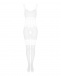 Obsessive - Bodystocking G330 - White - S/M/L photo-6