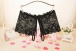 SB - Crotchless Lace Panties w Bow - Black photo-8
