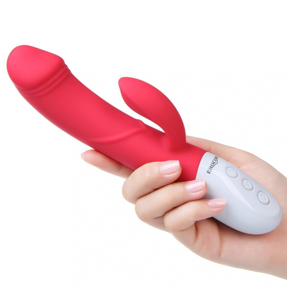 CRATER Jurchen intelligent heating double shock stick, indep... Erocome - Crater - Red photo-4
