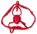 You2Toys - Lay-On Strap Vibro Set - Red 照片-4