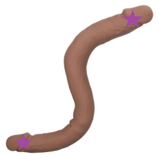 CEN - 16" Studs Dual Dildo - Brown photo