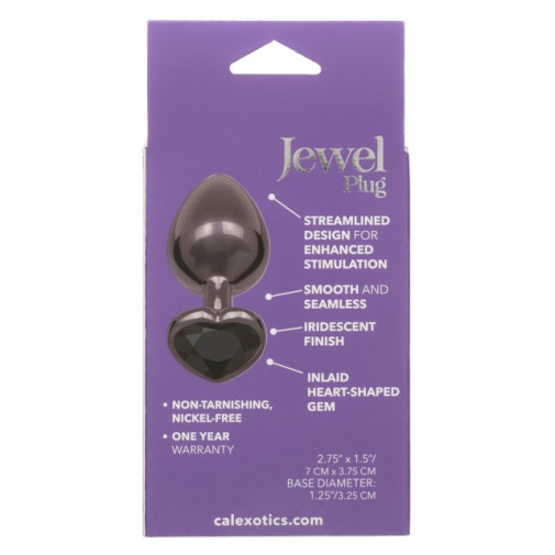 CEN - Jewel Heart Plug L - Black 照片