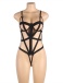 Ohyeah - Sexy Cut Out Bondage Teddy - Black - XL 照片-4