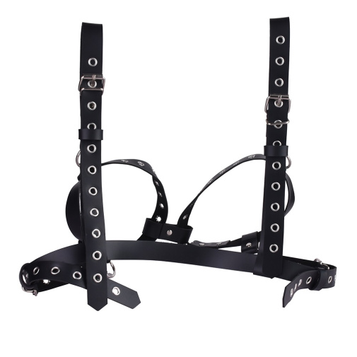 FAAK - Breast Bondage Belt - Black 照片
