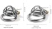 MT - Mini Chastity Cage 50mm - Silver photo-2