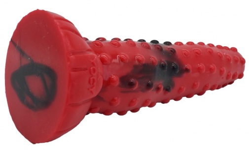 FAAK - Tiger Anal Dildo - Red/Black photo