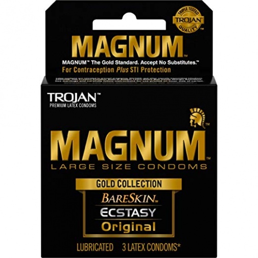Trojan - Magnum 黄金礼盒乳胶安全套 3片装 照片