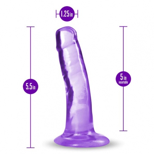 B Yours Plus - Hard & Happy Dildo 14cm - Purple photo