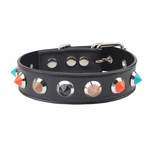 Chisa - Collar with Thorns - Black photo