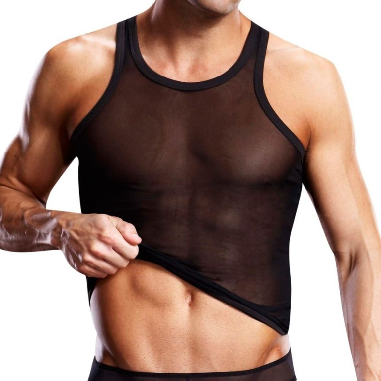 Blueline - Pro-Mesh Racerback Tank - Black - L/XL photo