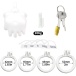 FAAK - Hand Shaped Resin Chastity Cage - White 照片-11