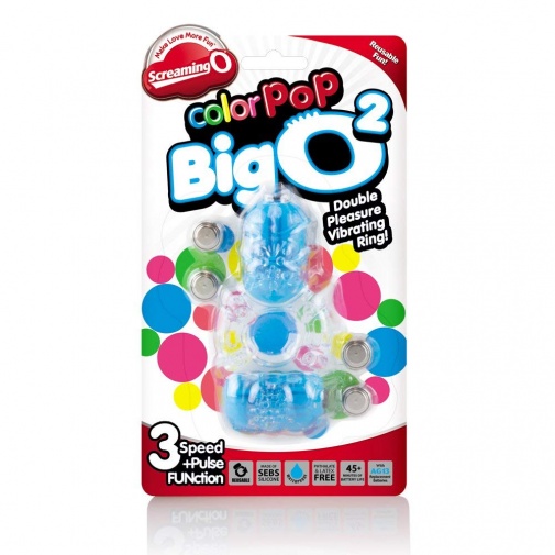The Screaming O - Color Pop Big O2 震动环 - 蓝色 照片