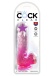 King Cock - 6" 假阳具连睾丸 - 粉红色 照片-2