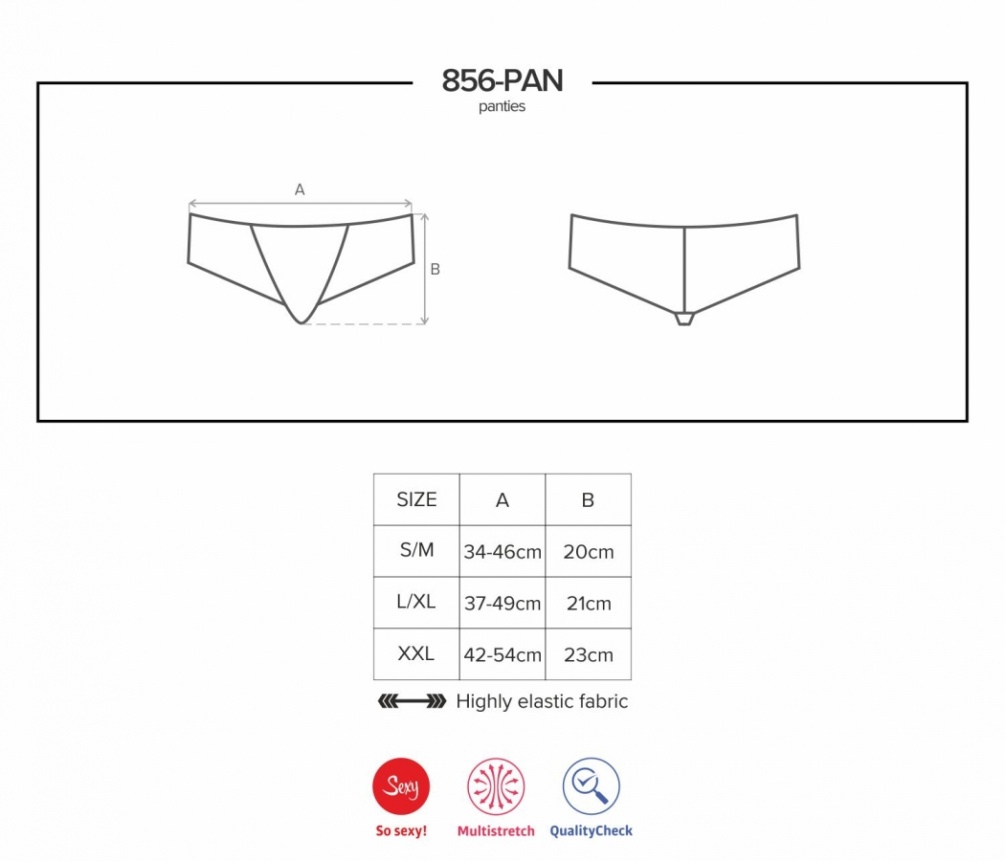 What’s incredibly tempting, a little naughty and absolutely ... Obsessive - 856-PAN-1 Panties - Black - L/XL photo-9