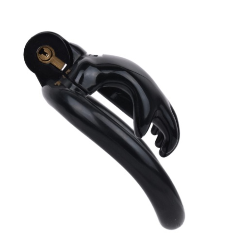 FAAK - Hand Shaped Resin Chastity Cage - Black 照片